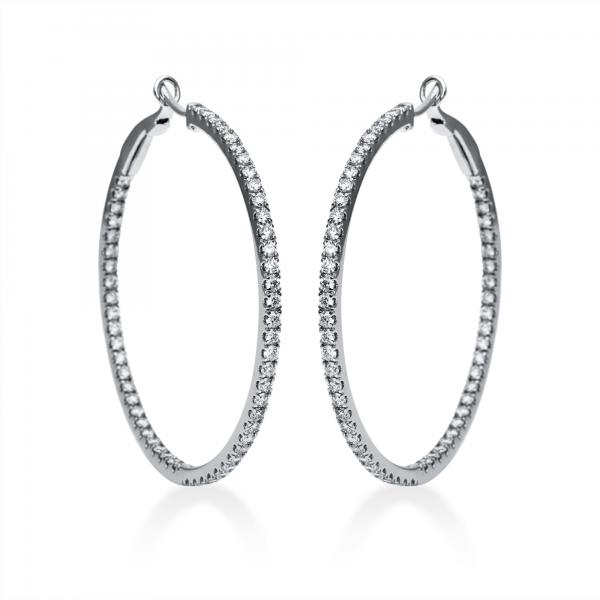 Diamant Creolen 750er Weißgold 2F567W8-1 