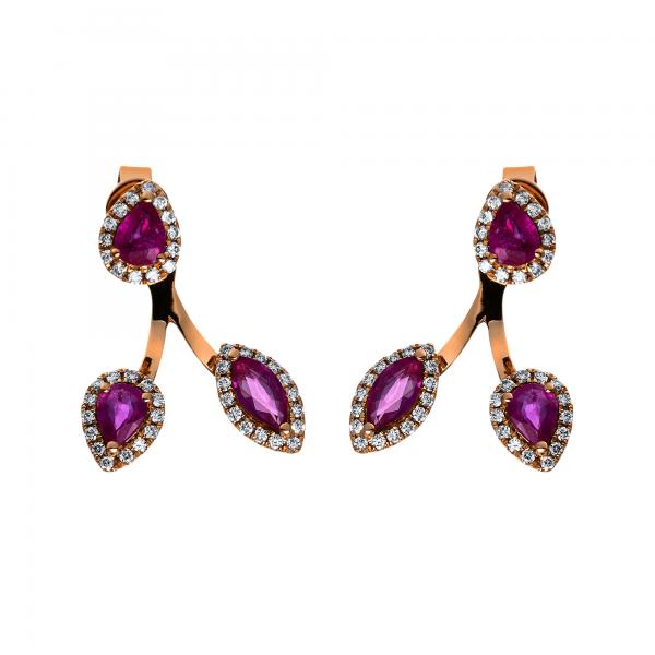 Diamant Ohrschmuck 750er Rotgold 2G610R8-1 