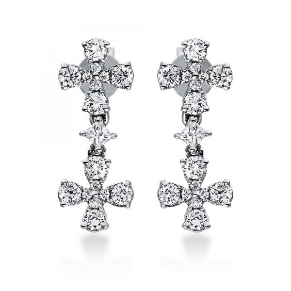 Diamant Ohrschmuck 750er Weißgold 2H089W8-1 