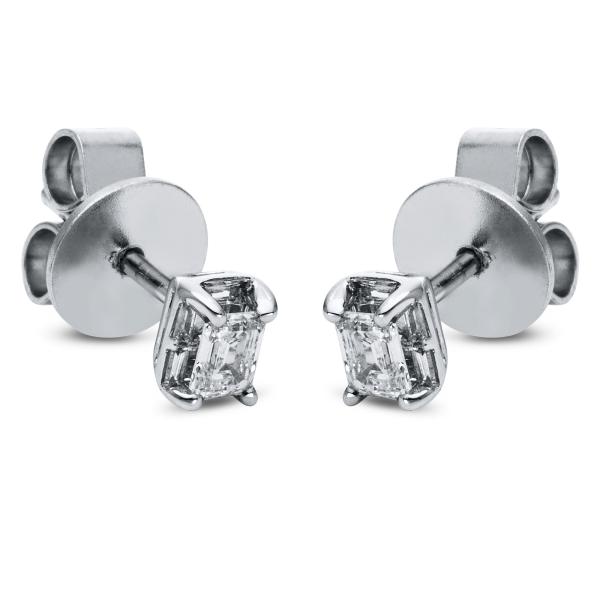 Diamant Ohrstecker 4er-Krappe 750er Weißgold 2H699W8-2 