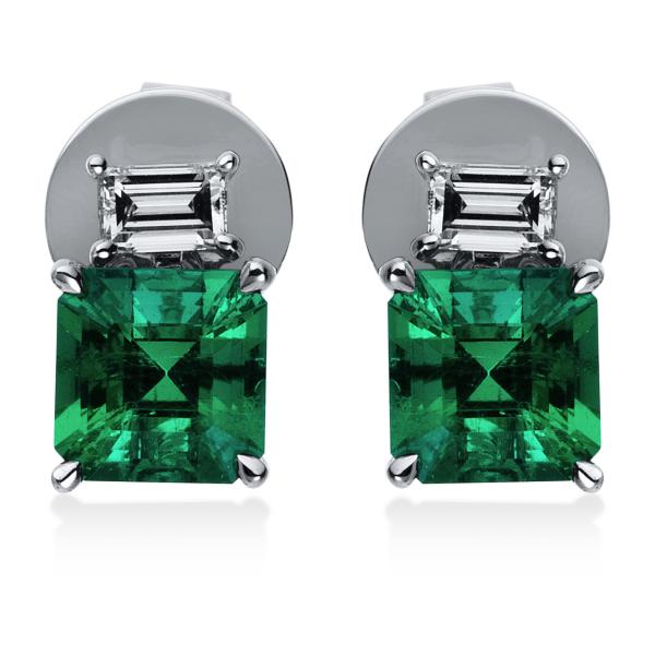 Diamant Ohrstecker 4er-Krappe 750er Weißgold 2I026W8-1 