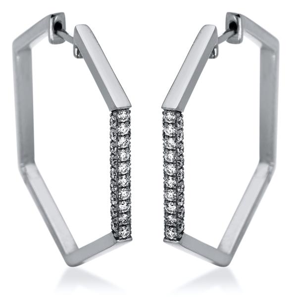 Diamant Creolen 750er Weißgold 2I595W8-1 