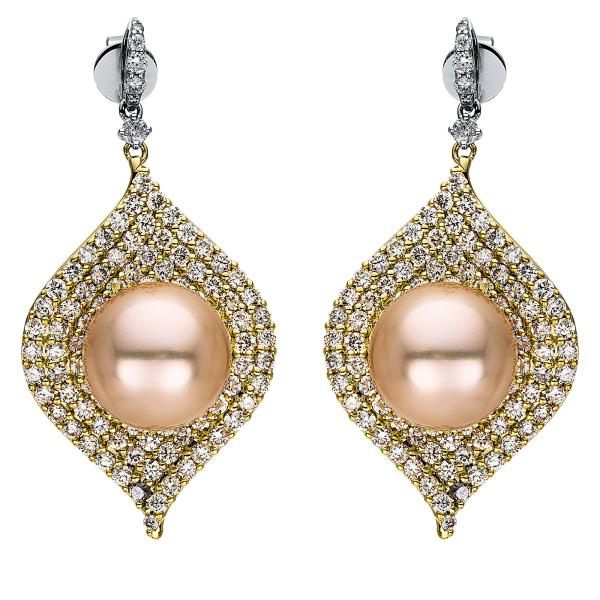 Diamant Ohrschmuck 585er Weißgold / Gelbgold 2I733WG4-1 