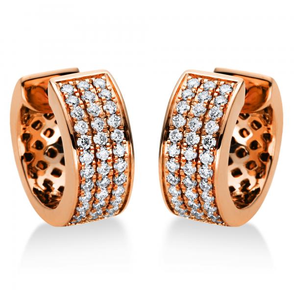 Diamant Creolen 750er Rotgold 2I966R8-1 