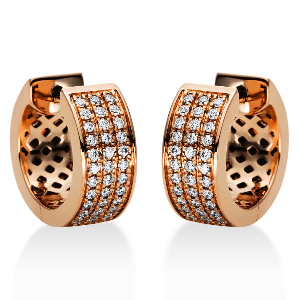 Diamant Creolen 750er Rotgold 2I967R8-1 