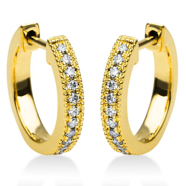 Diamant Creolen 750er Gelbgold 2I984G8-2 