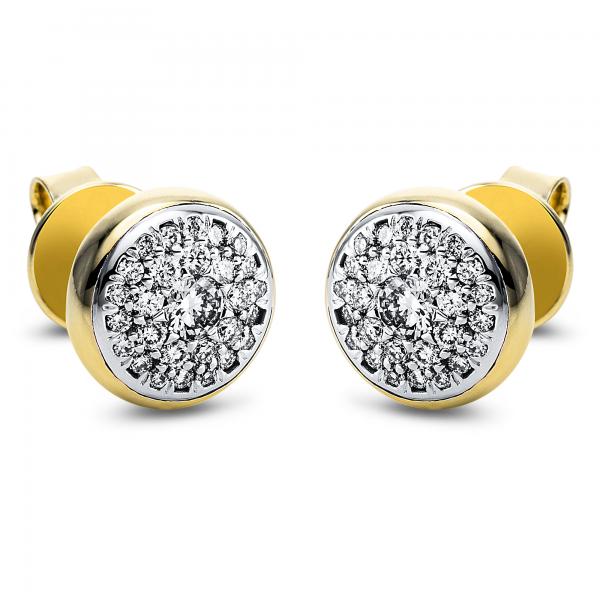 Diamant Ohrstecker 585er Gelbgold / Weißgold 2J462GW4-1 