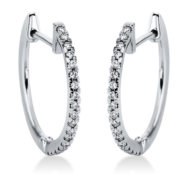 Diamant Creolen 585er Weißgold 2J815W4-1 