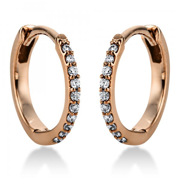 Diamant Creolen 585er Rotgold 2J817R4-1 