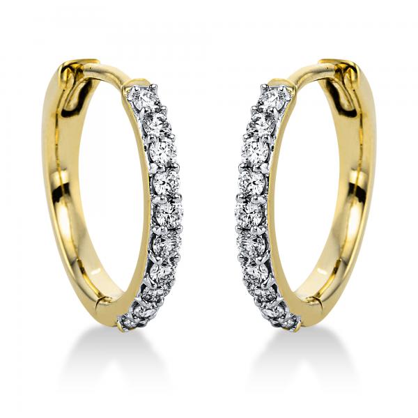 Diamant Creolen 585er Gelbgold / Weißgold 2J820GW4-1 