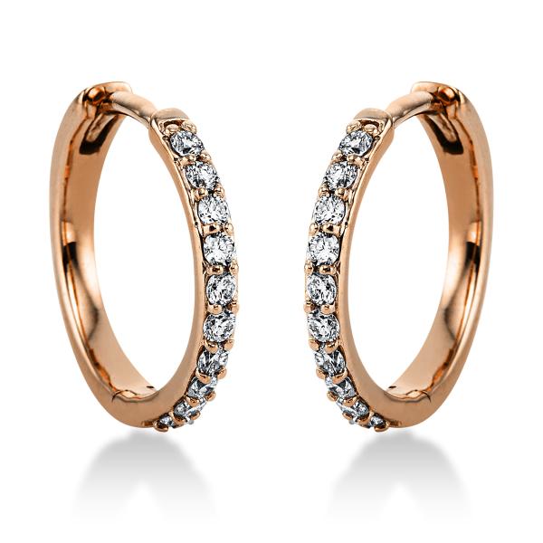 Diamant Creolen 585er Rotgold 2J820R4-1 