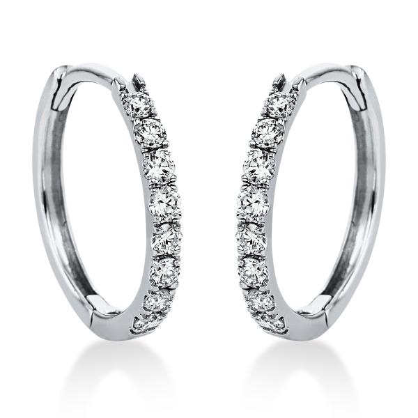 Diamant Creolen 585er Weißgold 2J822W4-1 