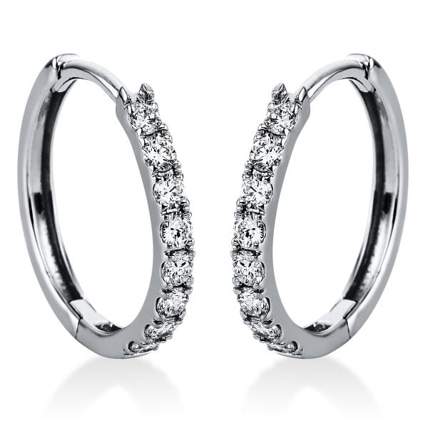 Diamant Creolen 585er Weißgold 2J823W4-1 