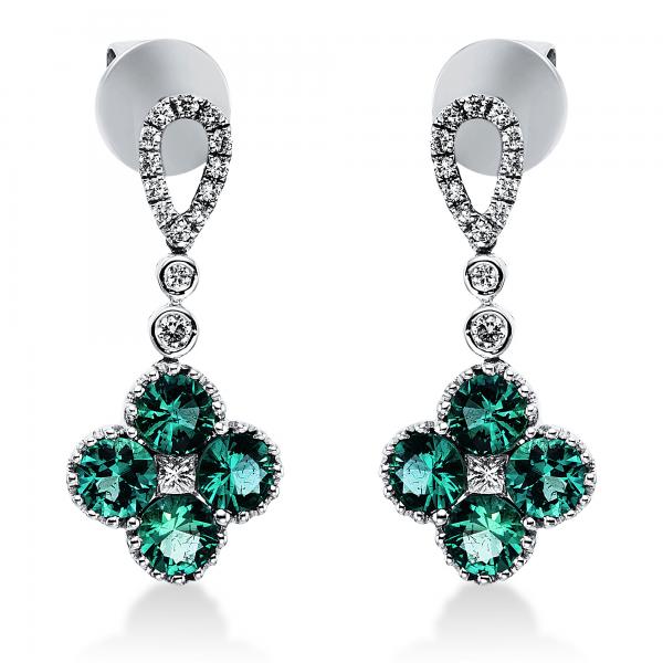 Diamant Ohrschmuck 750er Weißgold 2K048W8-1 