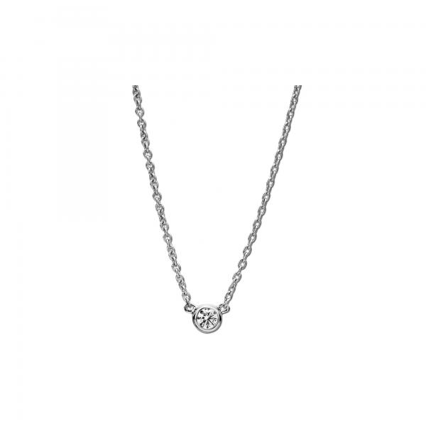 Diamant Collier Zarge 585er Weißgold 4A005W4-6 