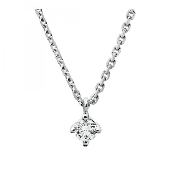 Diamant Collier 4er-Krappe 750er Weißgold 4A307W8-1 