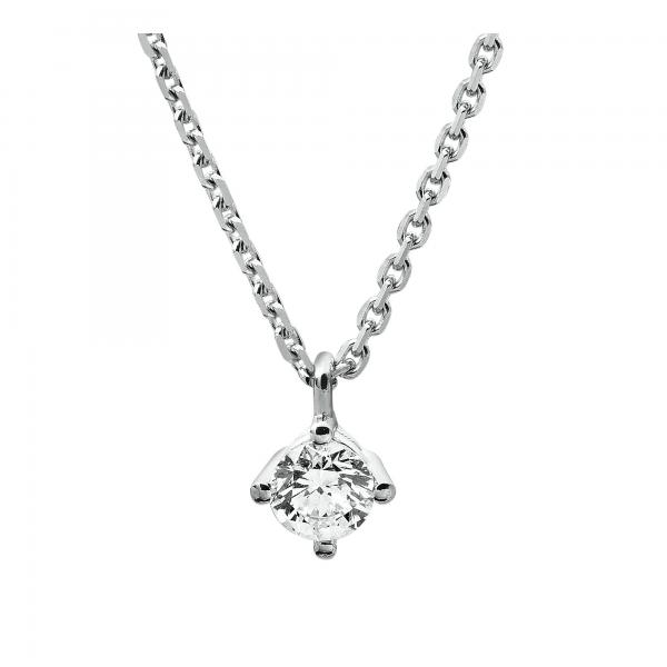 Diamant Collier 4er-Krappe 585er Weißgold 4A308W4-3 