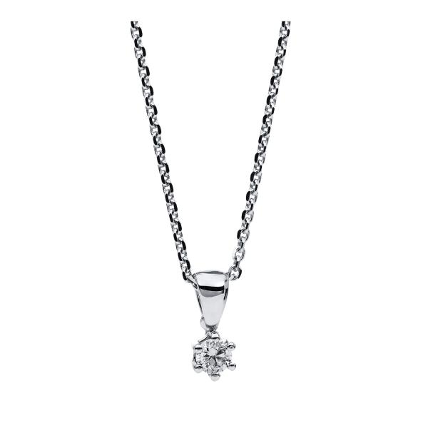 Diamant Collier 6er-Krappe 585er Weißgold 4A710W4-1 
