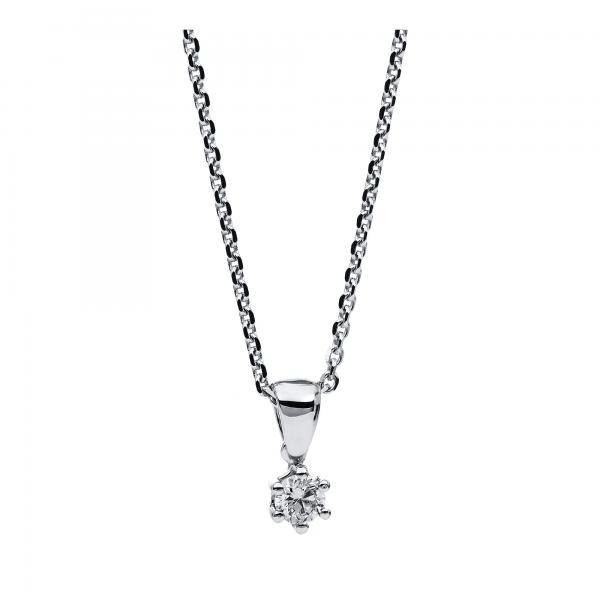 Diamant Collier 6er-Krappe 585er Weißgold 4A712W4-1 