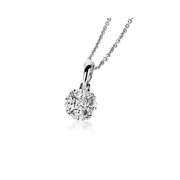 Diamant Collier 750er Weißgold 4A834W8-3 