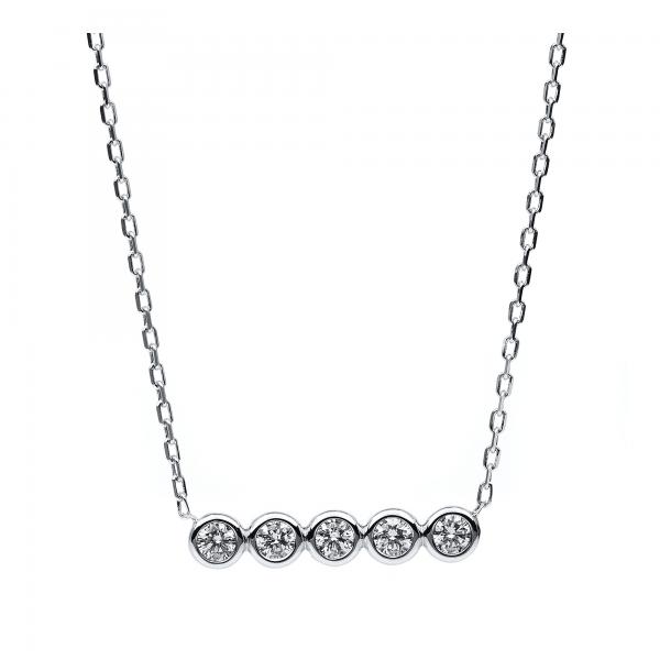 Diamant Collier Zarge 585er Weißgold 4B530W4-1 