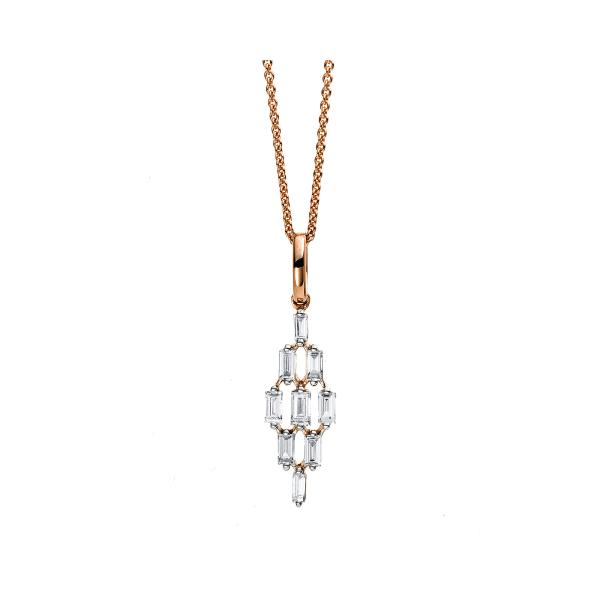 Diamant Collier 750er Rotgold 4C376R8-1 