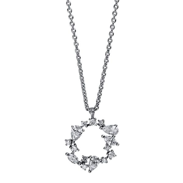 Diamant Collier 750er Weißgold 4D578W8-1 