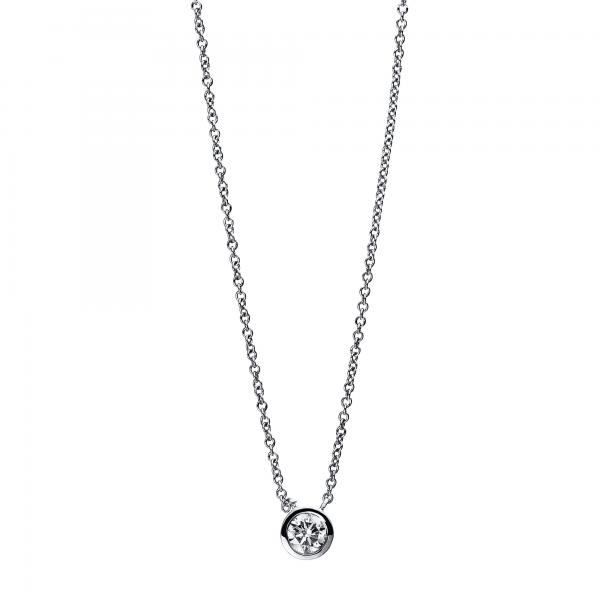 Diamant Collier Zarge 750er Weißgold 4E422W8-1 