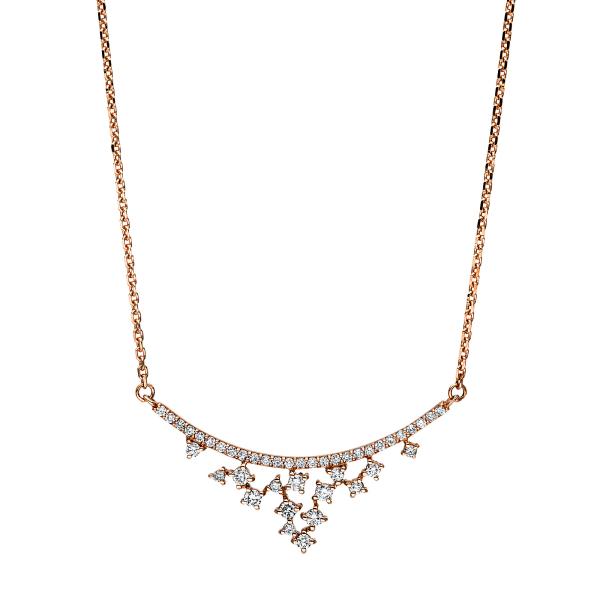 Diamant Collier 750er Rotgold 4F103R8-1 