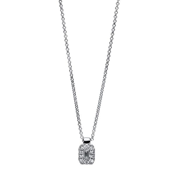 Diamant Collier 750er Weißgold 4F139W8-1 