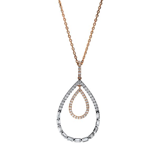 Diamant Collier 750er Rotgold 4F237R8-1 
