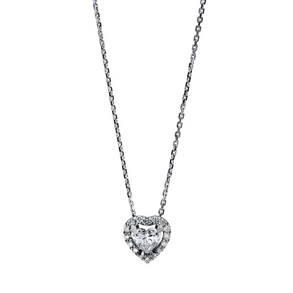 Diamant Collier 750er Weißgold Herz 4F262W8-1 