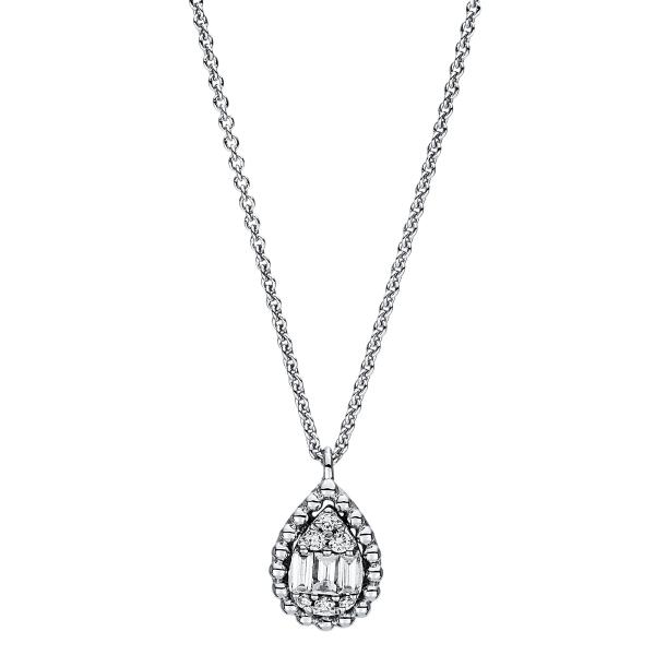 Diamant Collier 750er Weißgold Tropfen 4F417W8-1 