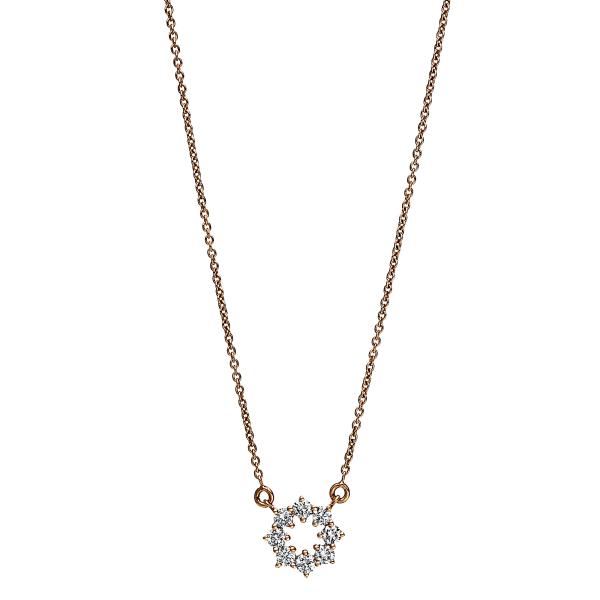 Diamant Collier 750er Rotgold 4F713R8-1 