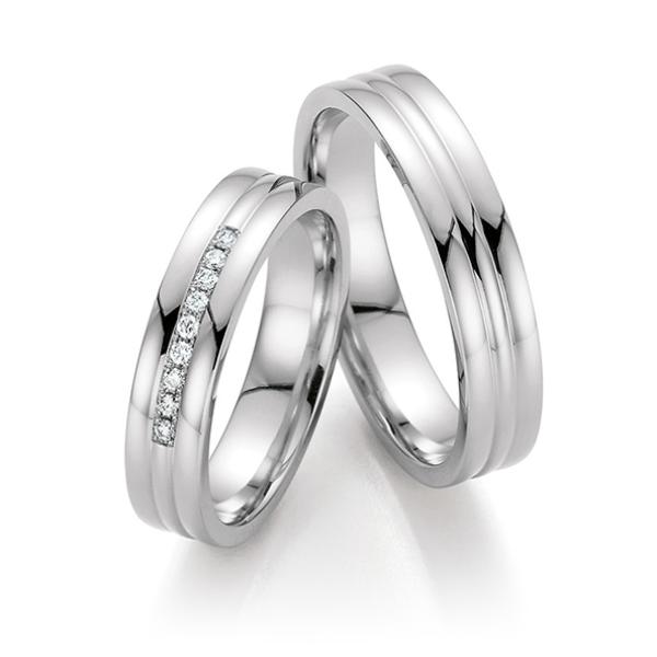 Fischer Trauringe Platin 48 17840/045 + 45 17840/045
