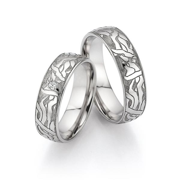 Fischer Trauringe Platin 48 18260/060 + 45 18260/060