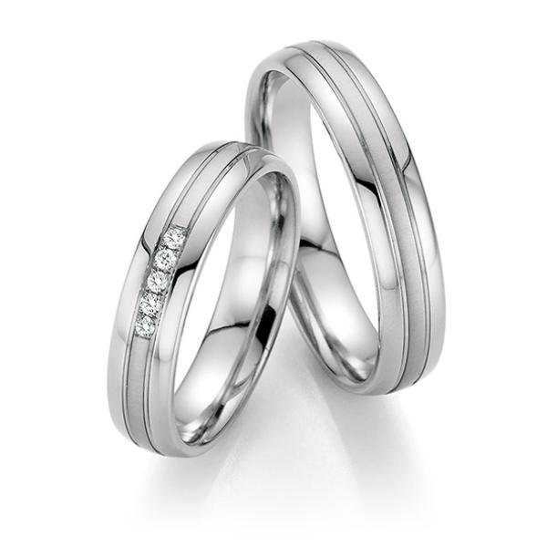 Fischer Trauringe Platin 48 17940/045 + 45 17940/045