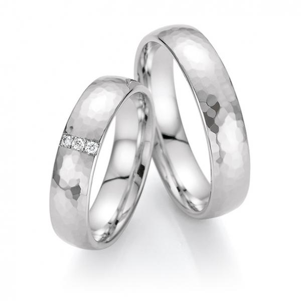 Fischer Trauringe Weissgold 38 7649/050 + 6 7649/050