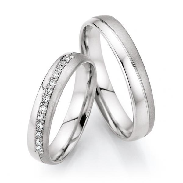 Bayer Trauringe Weissgold 60 88651/040 + 61 88651/040