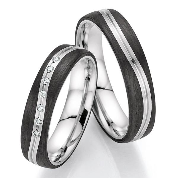 Bayer Trauringe Carbon 60 88492-050 + 61 88492-050