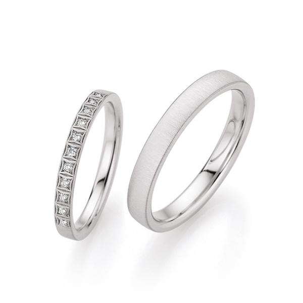 Fischer Trauringe Weißgold  v