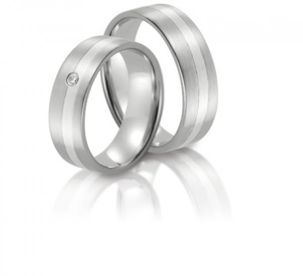 Steidinger Trauringe Weissgold 41716/6,5B + 41716/6,5	