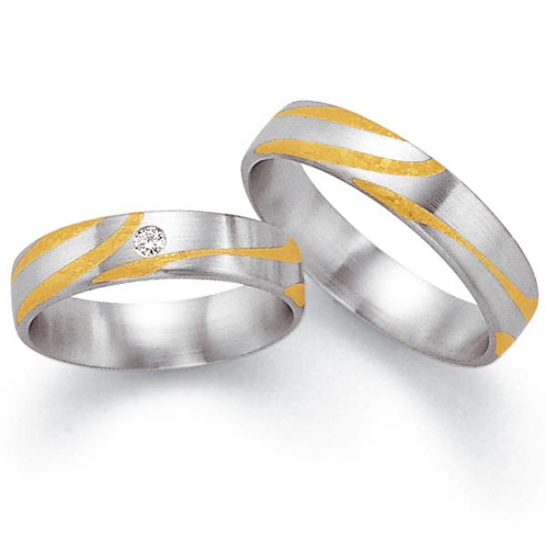 Fischer Trauringe Platin 4511451/050 + 4807787/050