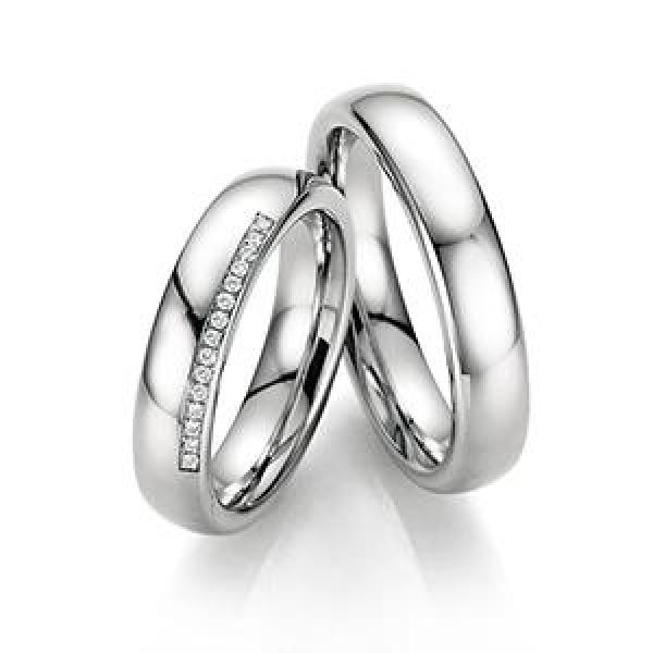 Fischer Trauringe Weissgold 38 07487-050 + 06 07487-050