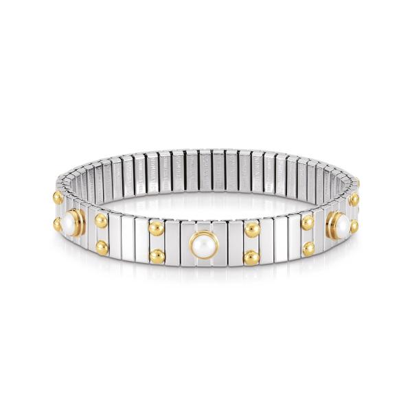 Nomination  Armbänder XTE   Weisse Perle 042124/013