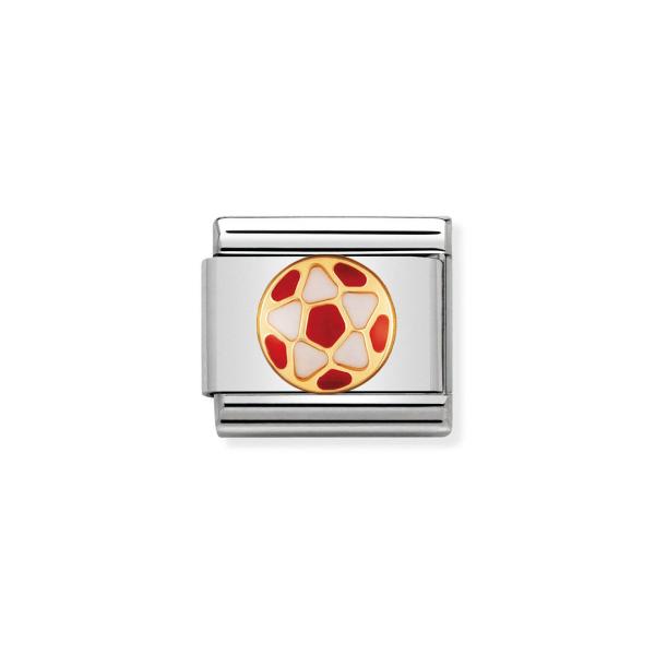 Nomination  Composable Classic   WEISS - ROT Fussball 030204/38