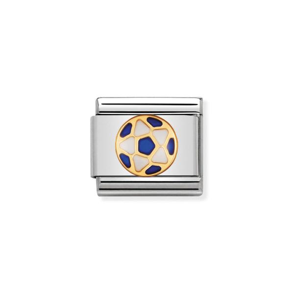 Nomination  Composable Classic   WEISS - BLAU Fussball 030204/39
