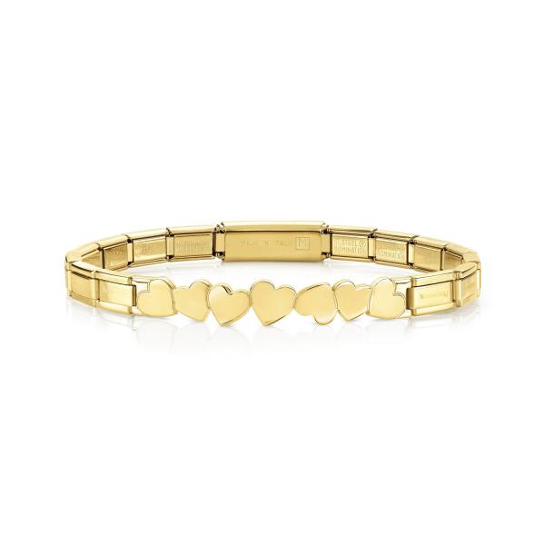 Nomination  TRENDSETTER Armband   Herzen GELBES GOLD 021111/001