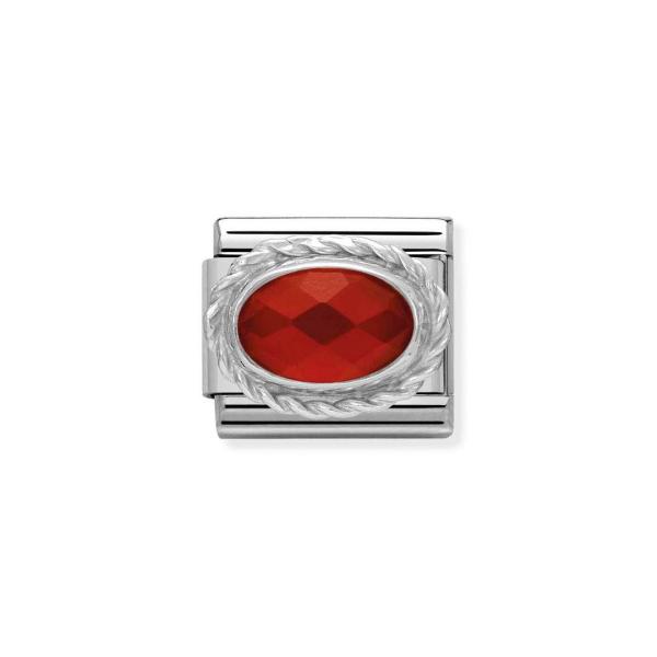 Nomination  COMPOSABLE CLASSIC   Facettierte rote Achat 330503/28