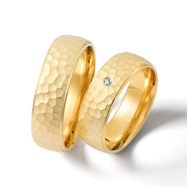 Weidner Trauringe Gelbgold 62058 + 72058